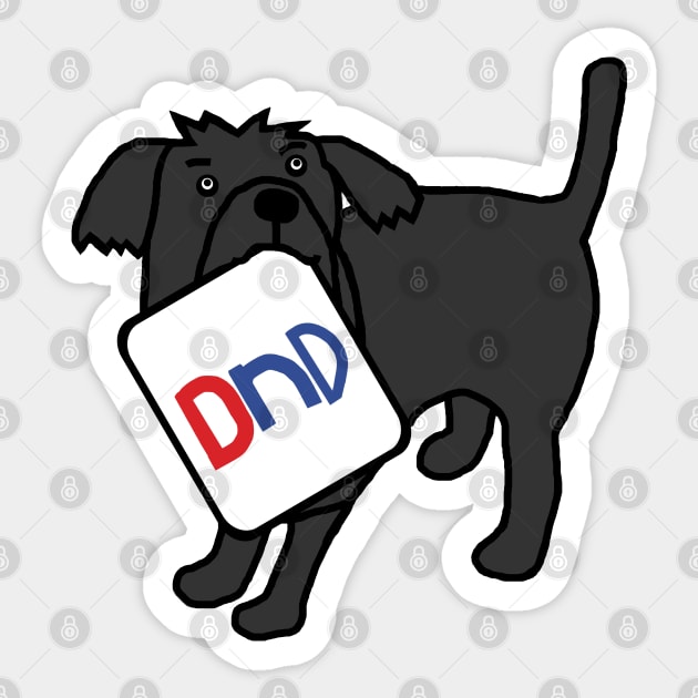 DND Dog say Do not Disturb I am Gaming Sticker by ellenhenryart